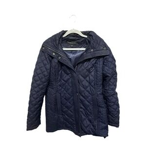 Marc New York Andrew Marc padded long packer Navy Puffer Jacket Medium Winter